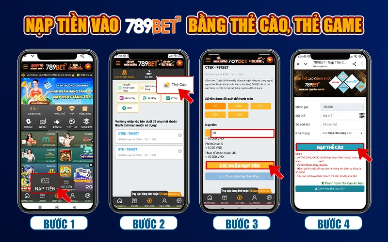 Gửi tiền qua hệ thống thẻ cào điện thoại các nhà mạng